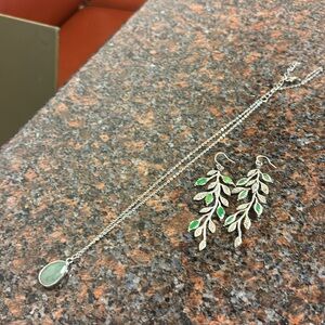 Pair of earrings (Lucky Brand) and necklace